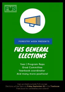FUS General Elections: plus free pizza for all candidates and voters!