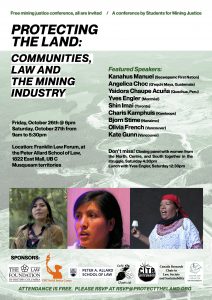 Conference: Protecting the Land: Communities, Law, and the Mining Industry