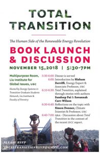 Total Transition: The Human Side of Renewable Energy Revolution – Book Launch & Discussion