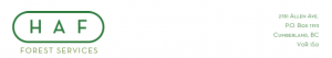 Job Posting: Senior, Intermediate and Junior Forest Engineers with HAF Forest Services Inc.