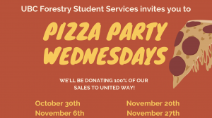 Pizza Party Wednesday // October 30th & November 6th
