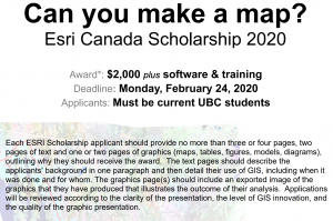 GIS Scholarship